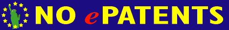 Petition for a Software Patent Free Europe banner